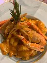 Gnocchi in crema di scampi e gamberi